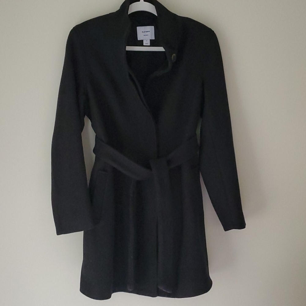 Old Navy - Black Maternity Winter Coat, M